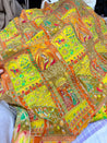 Most Premium RAJA RANI Design On Natural Crepe FABRIC