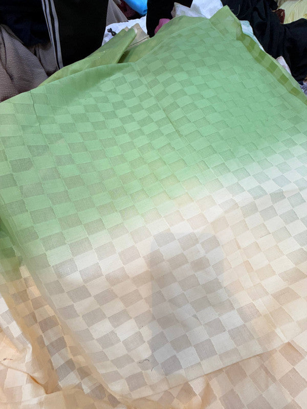 Most Premium Double Shade Cotton Self Weaving FABRIC