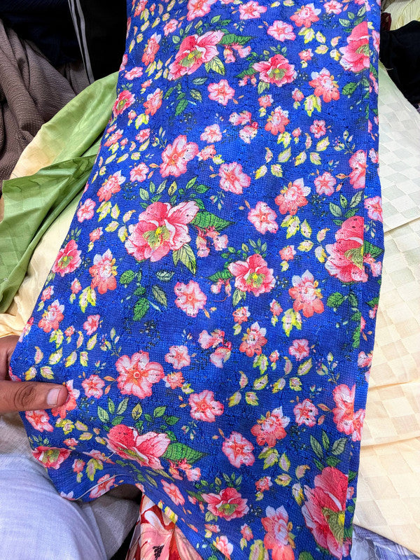 Most Premium Pure Hakuba PRINTED Chikankari Cotton Fabric