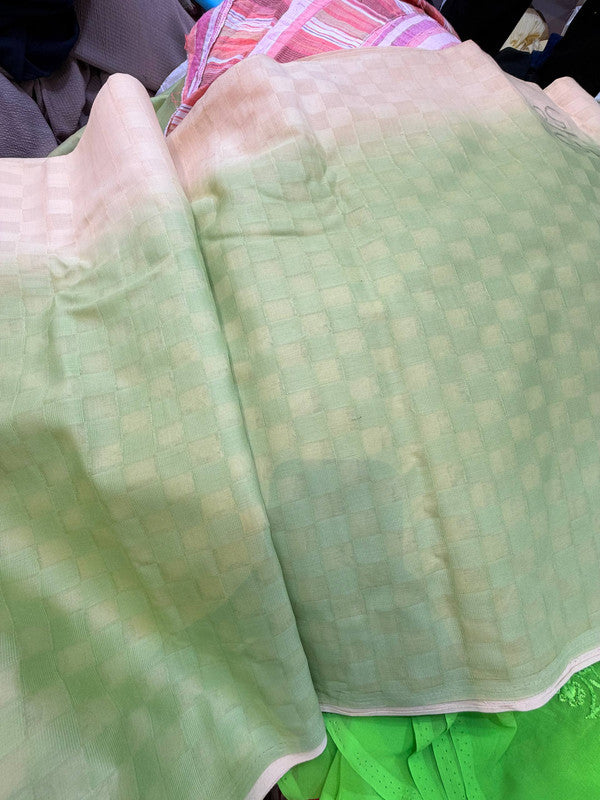 Most Premium Double Shade Cotton Self Weaving FABRIC