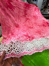 Premium Fine GPO LACEWORK Hakuba Chikan Work On Pure Cotton FABRIC (Big WIDTH!!)