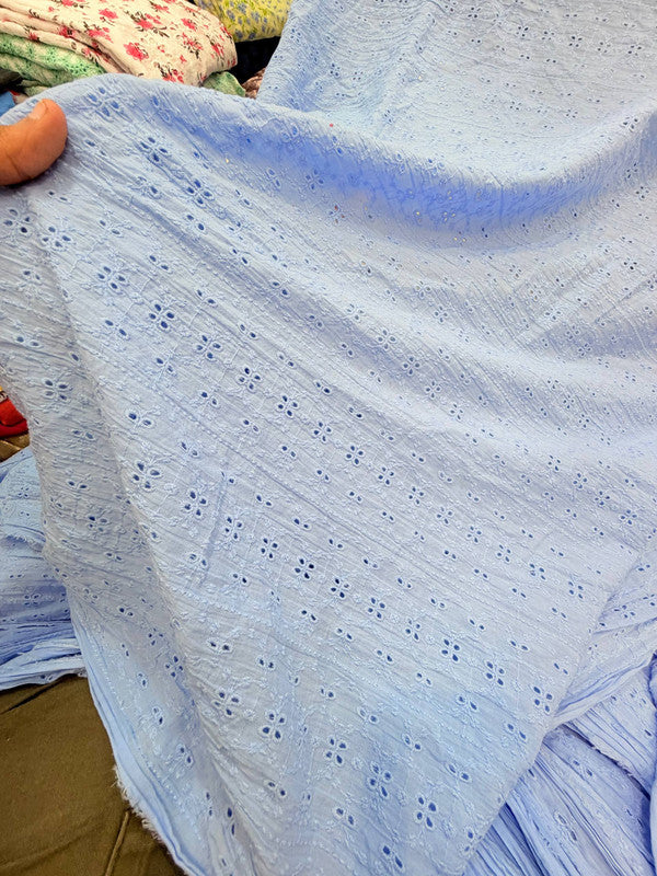 Most Premium Pure Cotton Hakuba Chikankari Fabric