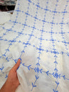 Most Premium Pure Linen Cotton Hakuba Chikankari Fabric (Big Width)