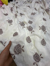 Most Premium Pure Muslin Cotton Hakuba Chikankari Fabric (Big WIDTH!!)