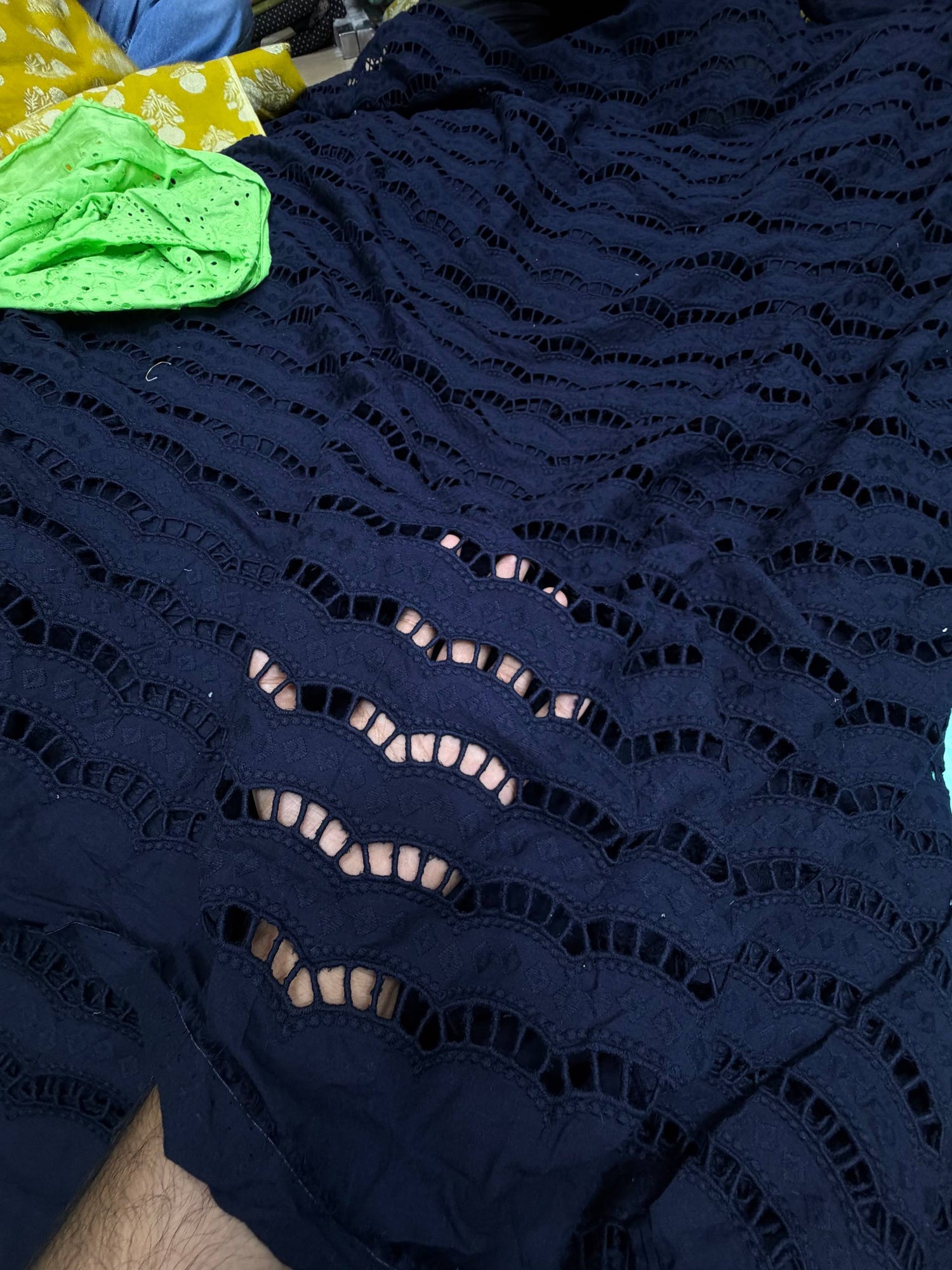Most Premium Pure Cotton Hakuba Chikankari Fabric (Big WIDTH!!)