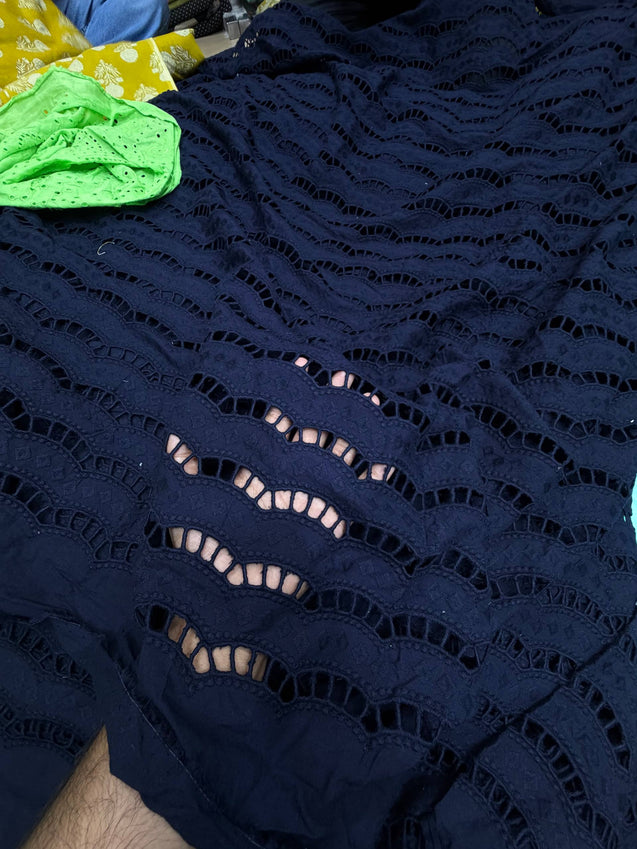 Most Premium Pure Cotton Hakuba Chikankari Fabric (Big WIDTH!!)