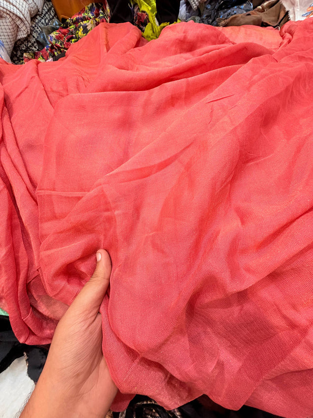 Most Premium Pure Viscose Shimmer Georgette FABRIC
