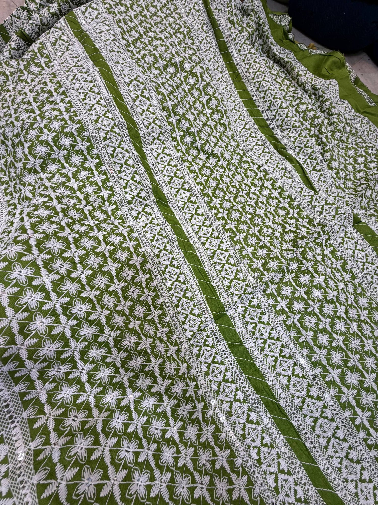 Most Premium Lucknowi Chikankari Work On Cotton FABRIC