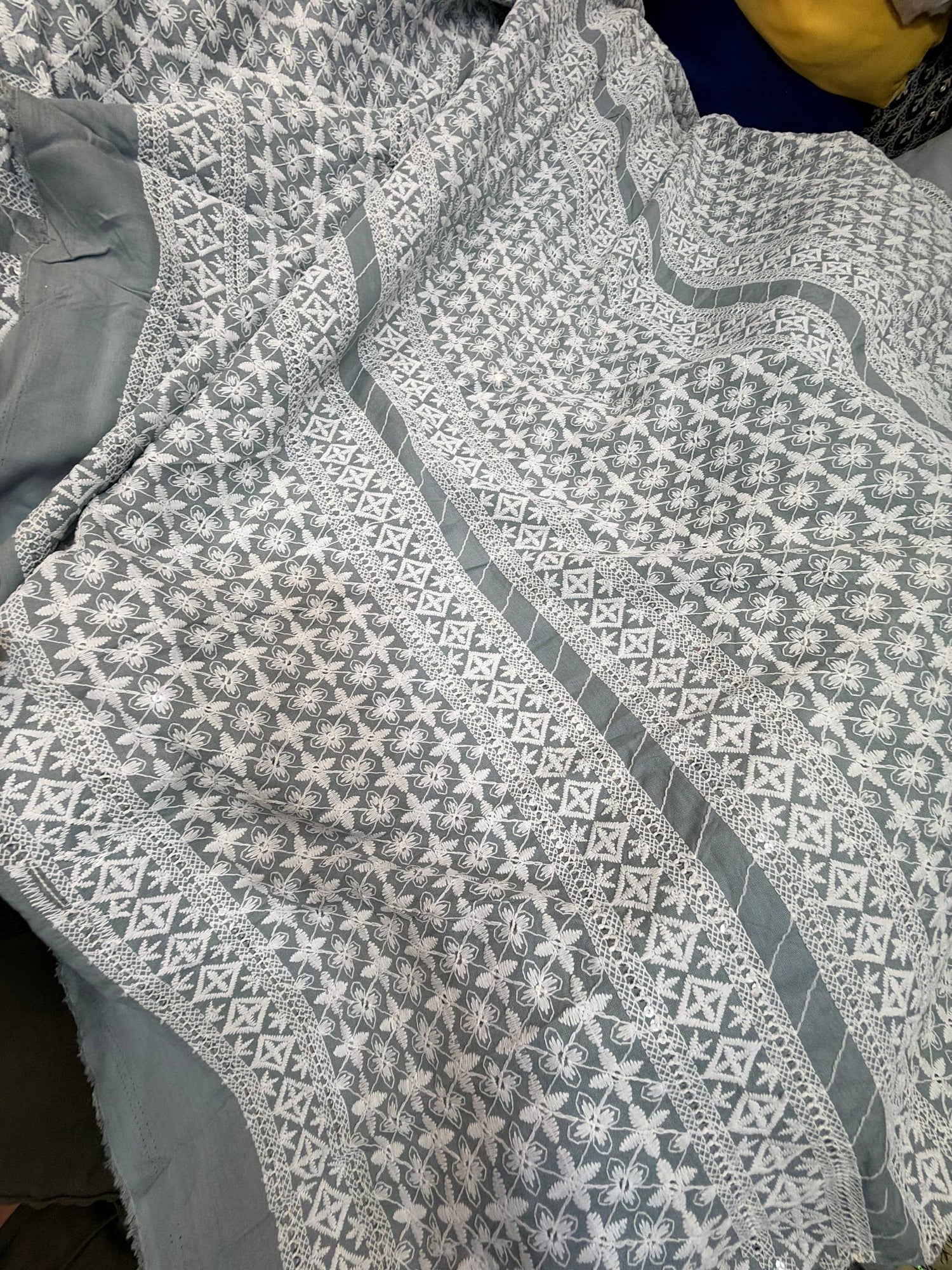 Most Premium Lucknowi Chikankari Work On Cotton FABRIC