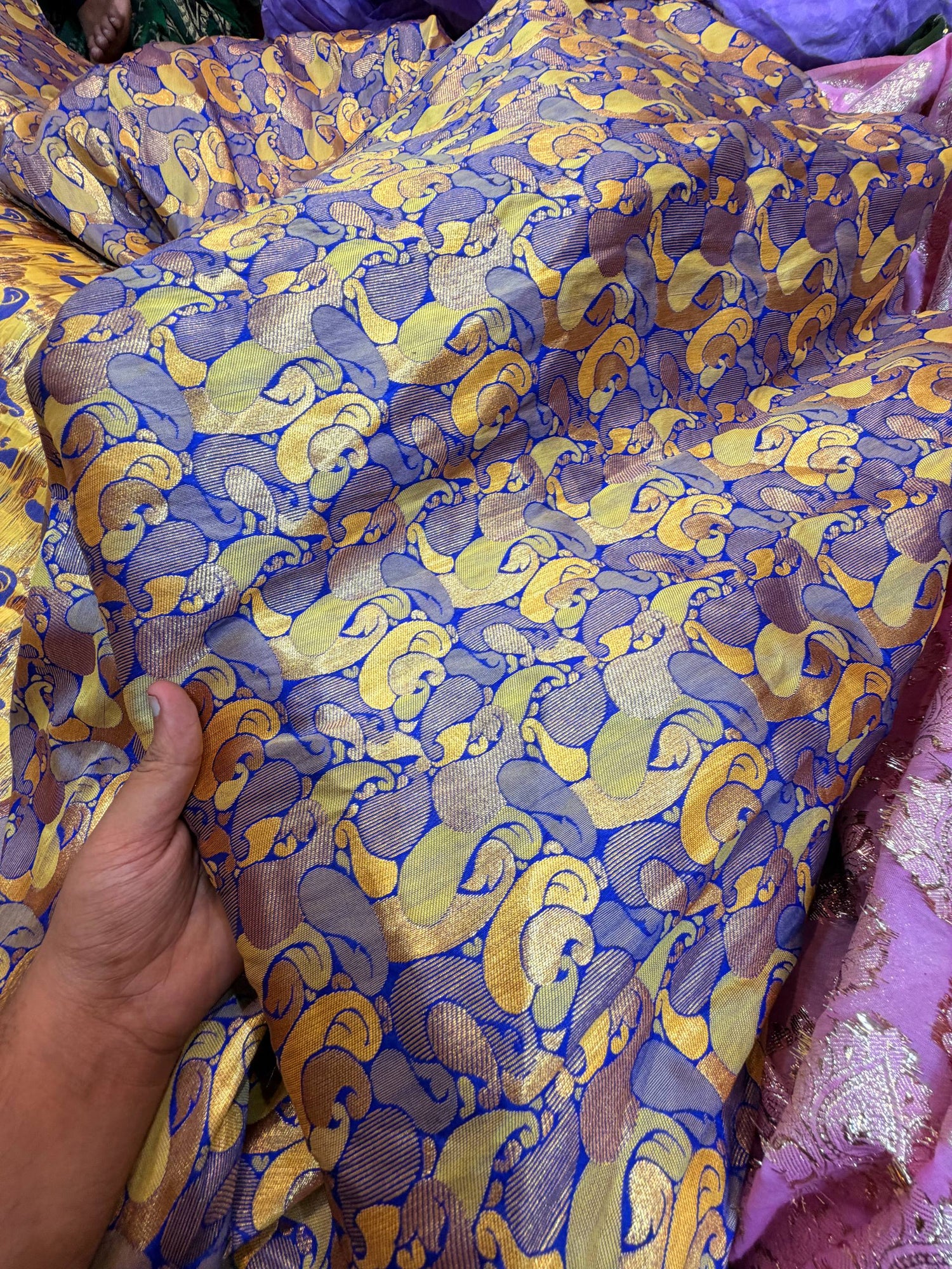 Most Premium Banarasi Silk FABRIC (Big WIDTH!!)