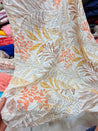 Most Premium BRANDED Pure LINEN SATIN Cotton PRINTED FABRIC (Big WIDTH!!)