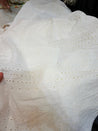 Most Premium Pure Cotton Hakuba Chikankari Fabric (Big Width) (Dyeable Also)