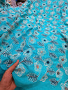 Most Premium Pure Cotton Hakuba Chikankari Fabric (Big WIDTH!!)