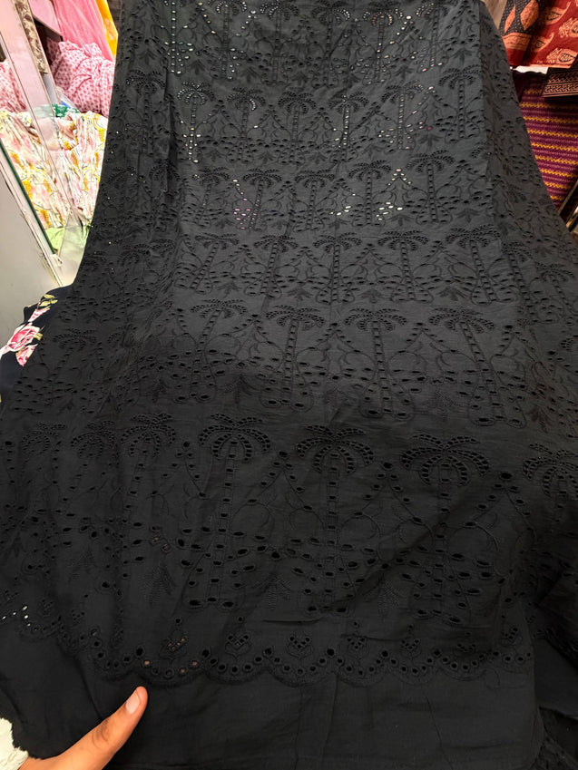 Most Premium Pure Cotton Hakuba Chikankari Fabric (Big WIDTH!!)