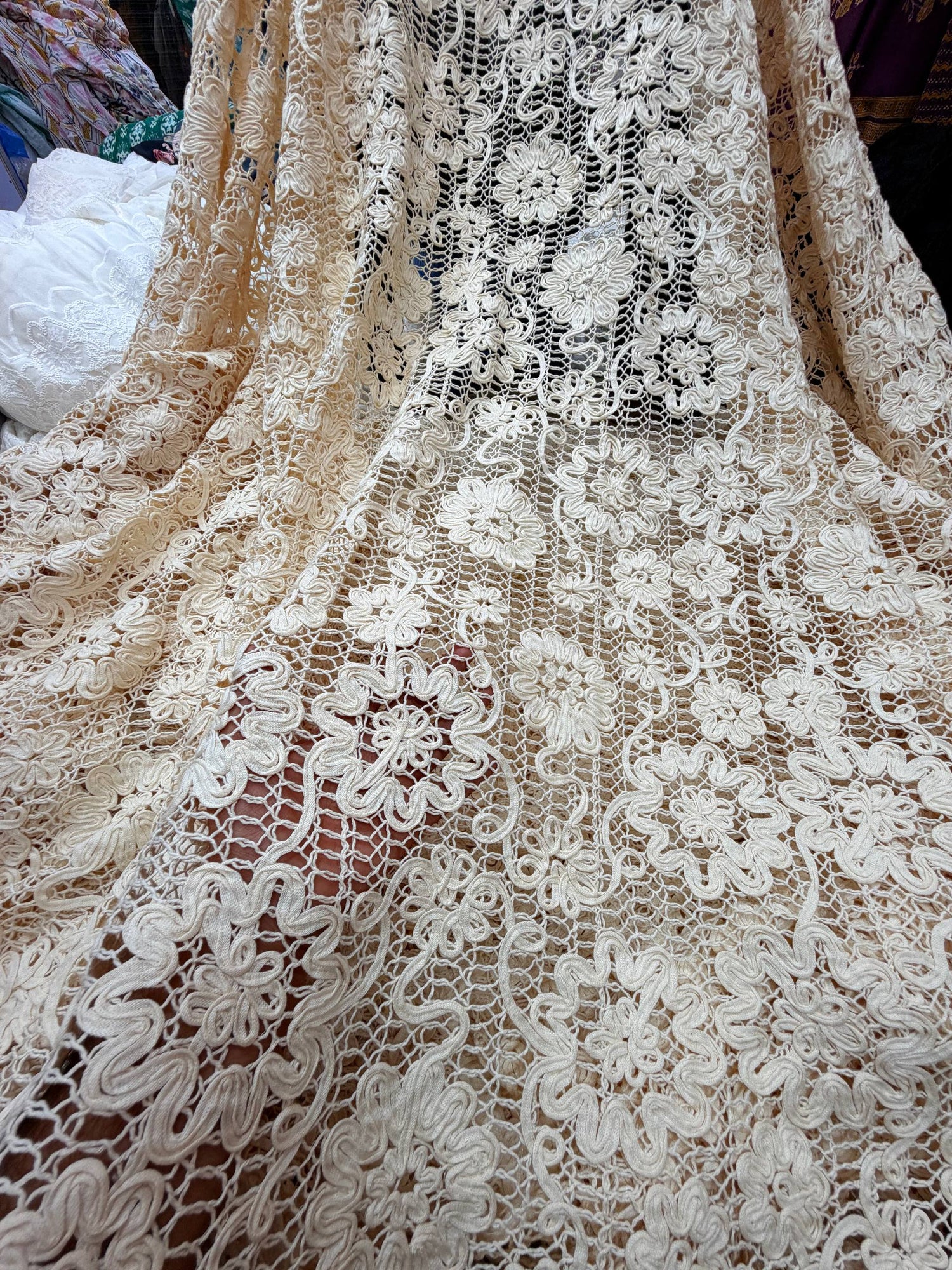 Most Premium Imported Crosia FABRIC (Big WIDTH!!) (Dyeable Also)