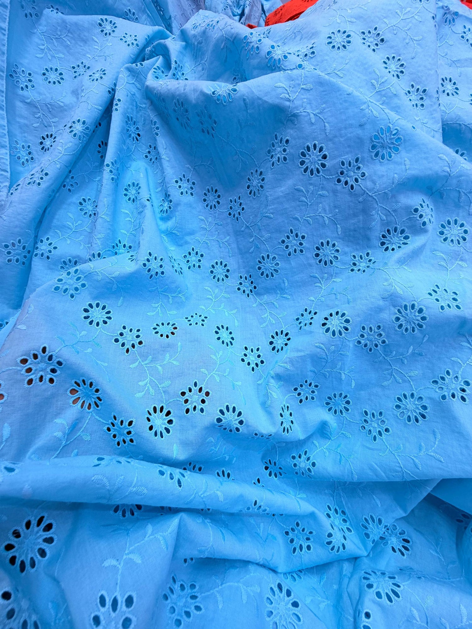 Most Premium Pure Cotton Hakuba Chikankari Fabric (Big WIDTH!!)