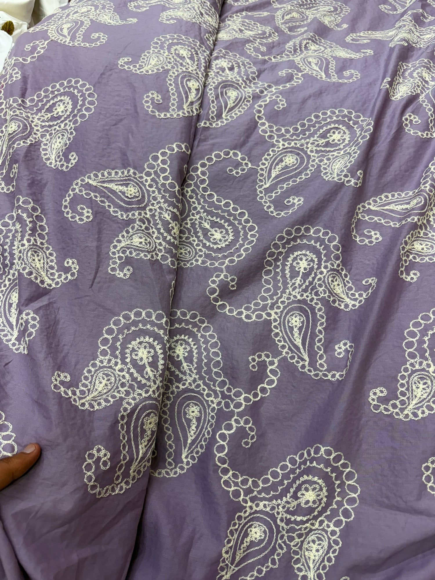 Most Premium Pure Cotton FABRIC With Kashmiri Embroidery (Big WIDTH!!)