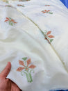 Most Premium Pure Muslin Cotton FABRIC With Fine Embroidery (Big WIDTH!!)