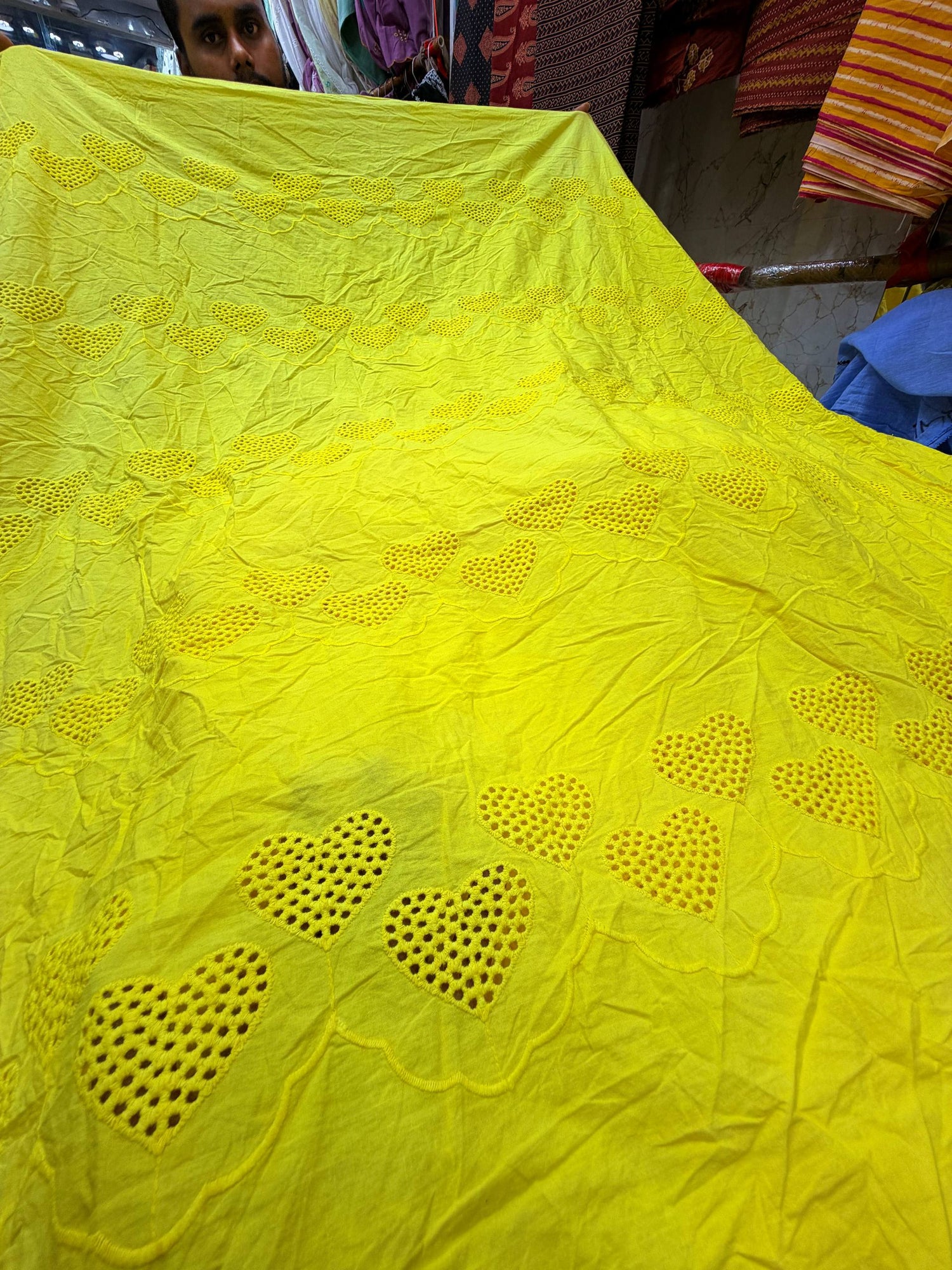 Most Premium Pure Cotton Hakuba Chikankari Fabric (Big WIDTH!!)