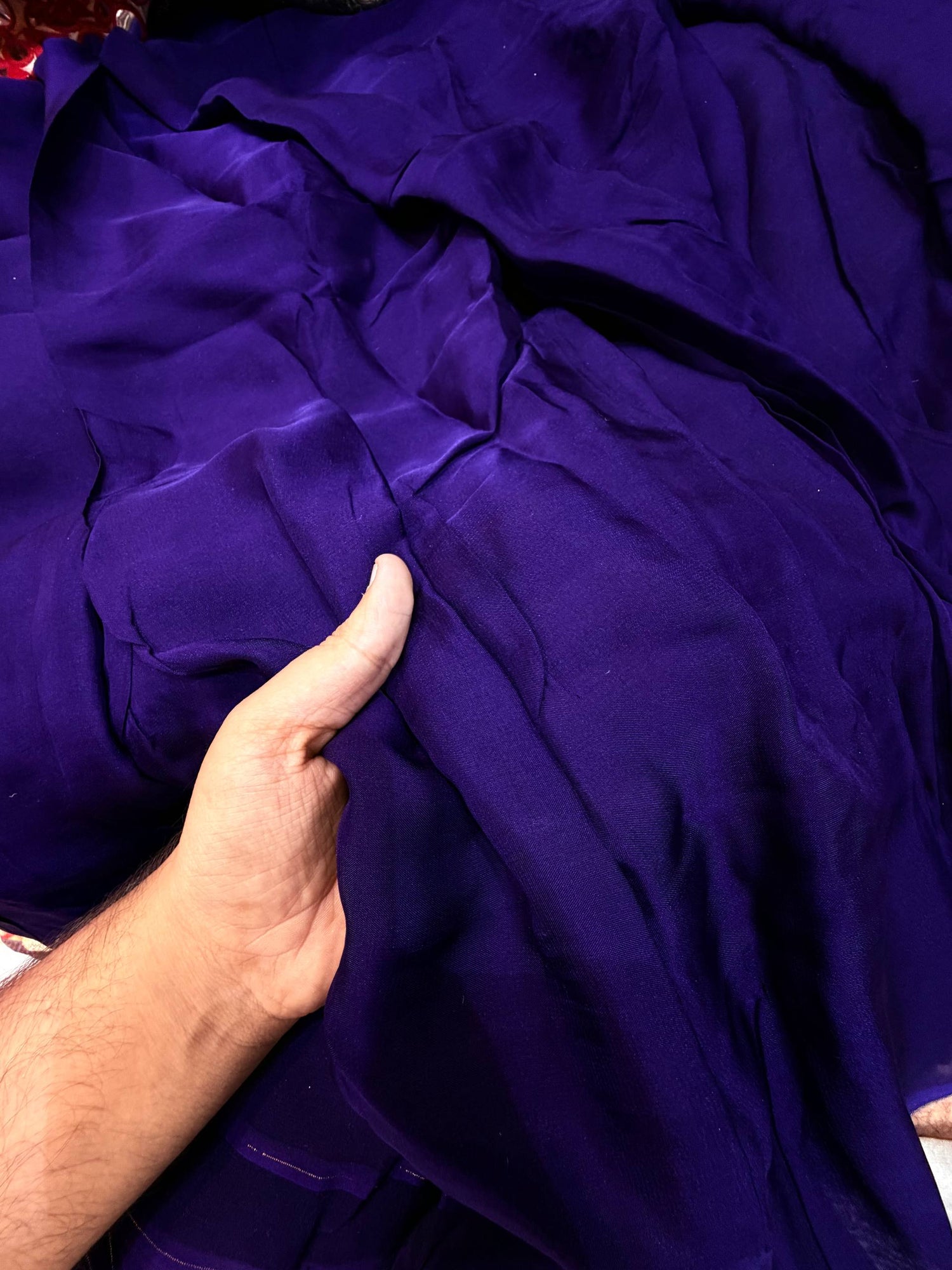 Most Premium Plain Silk Crystal Organza FABRIC