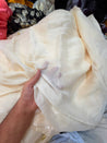 Most Premium Pure Georgette Silk Zari FABRIC (Big WIDTH!!) (Dyeable Also)