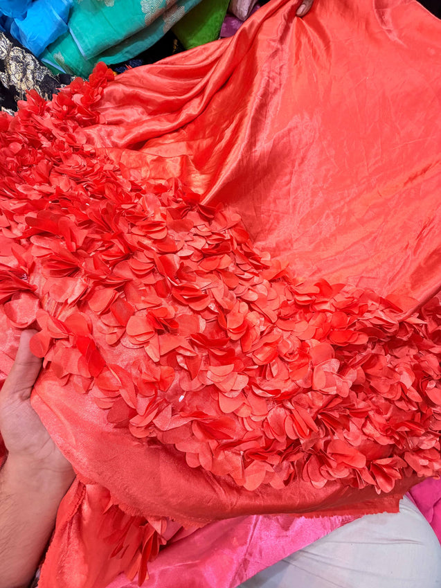 Most Premium Satin 3D Flower FABRIC (Big WIDTH!!)