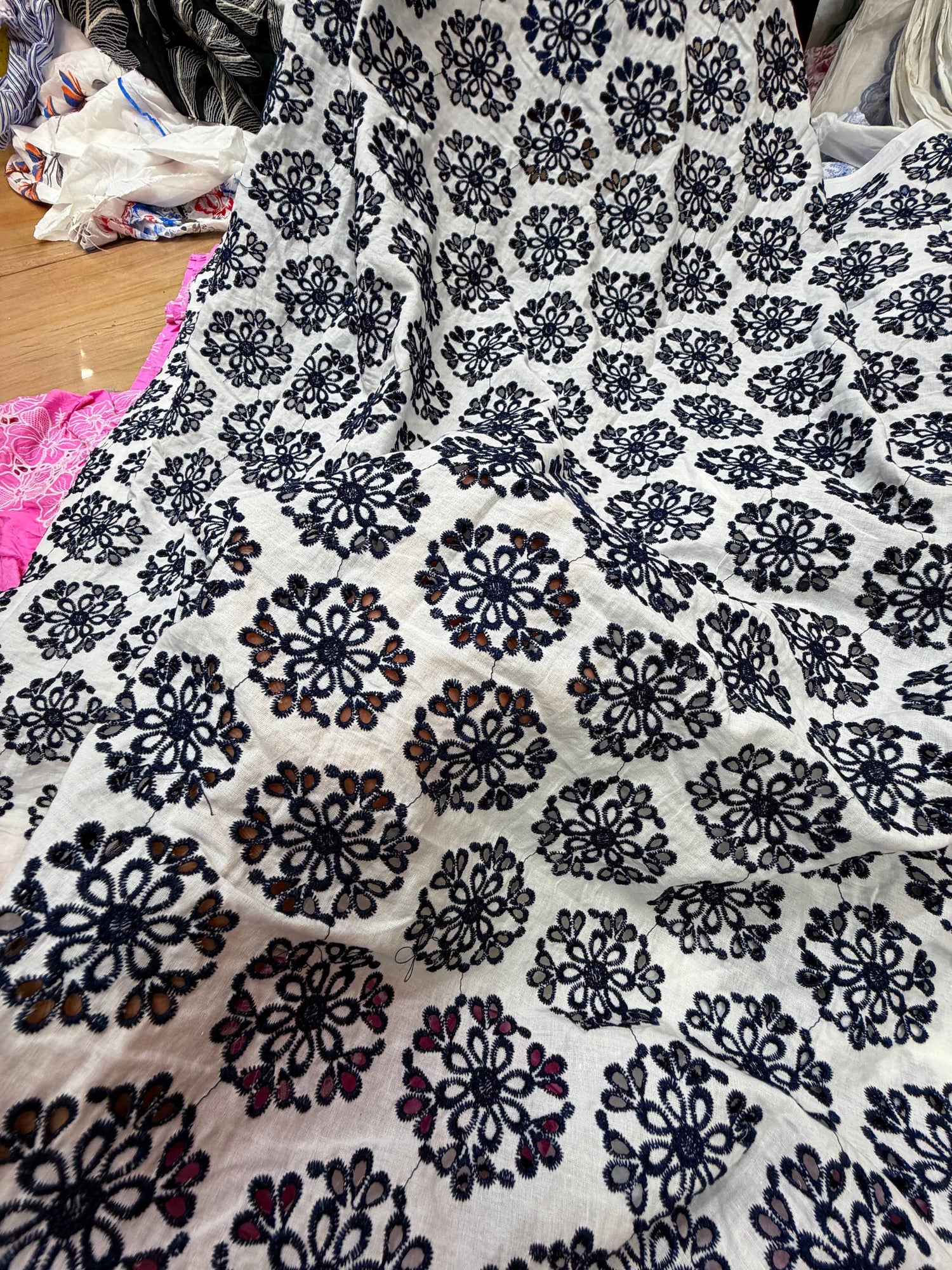 Most Premium Pure Mul Cotton Hakuba Chikankari Fabric