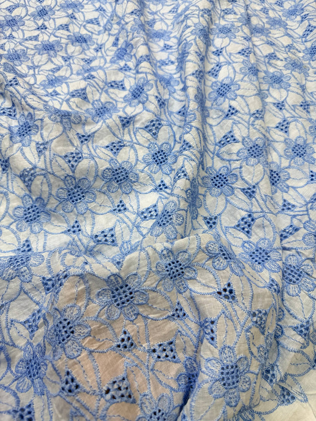 Most Premium Pure Mul Cotton Hakuba Chikankari Fabric