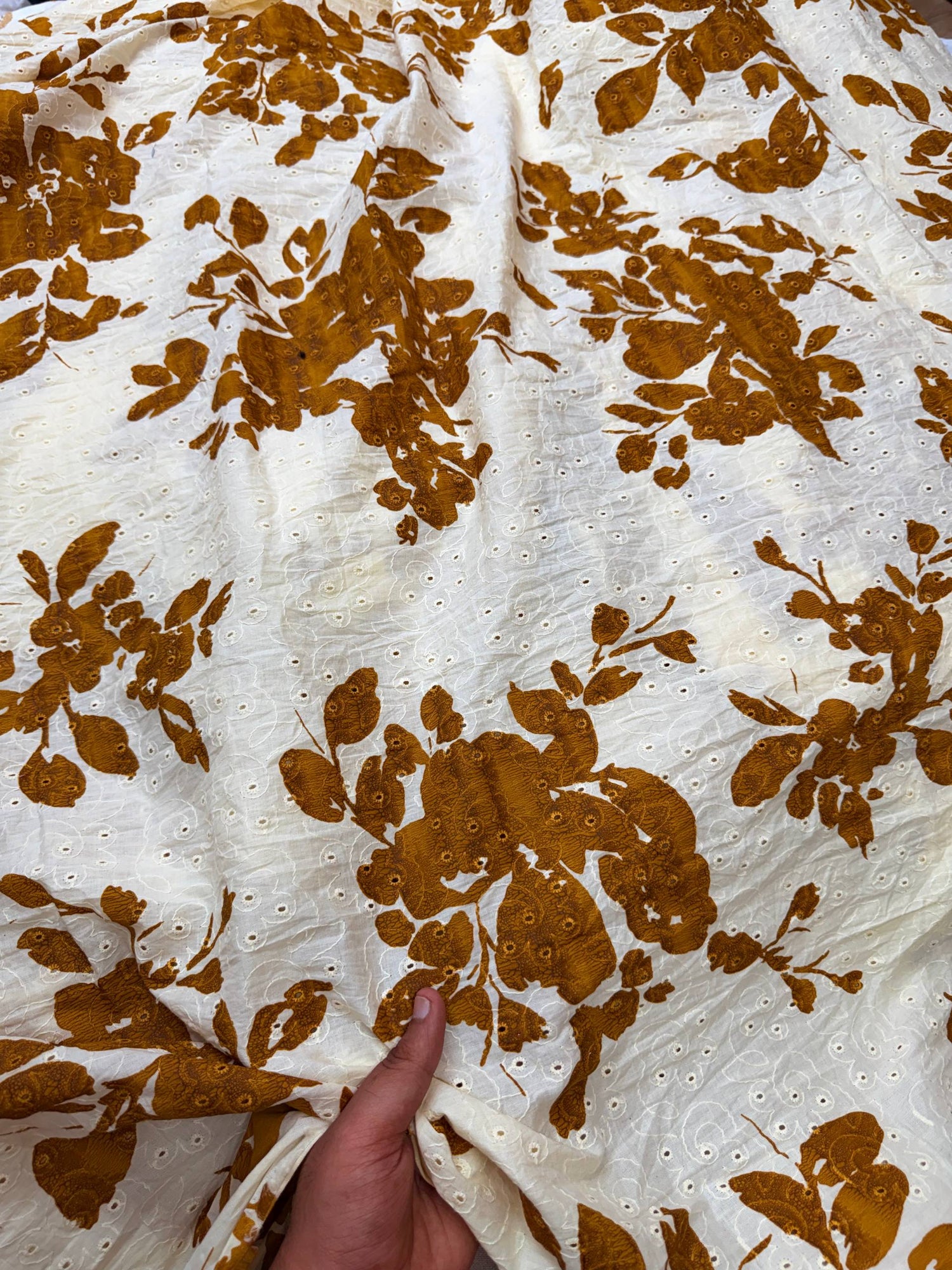 (SALE Prices) Most Premium Pure Cotton Hakuba Chikankari Fabric (Big WIDTH!!)