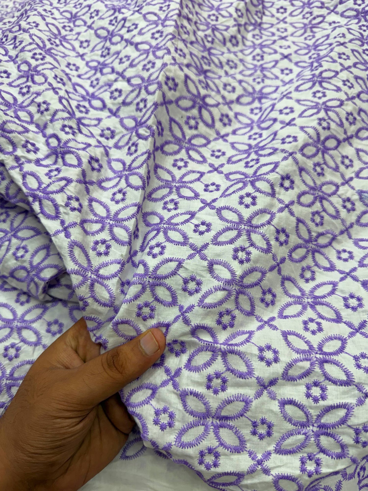 (SALE Prices) Most Premium Pure Cotton Hakuba Chikankari Fabric (Big WIDTH!!)