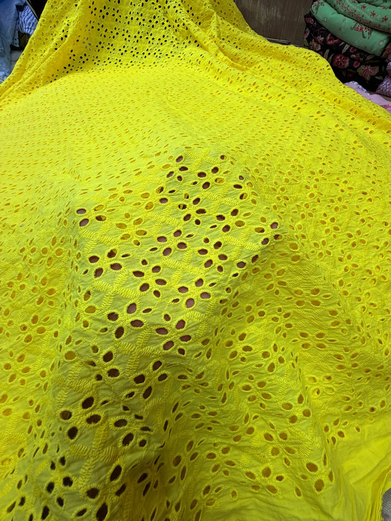 (SALE Prices) Most Premium Pure Cotton Hakuba Chikankari Fabric (Big WIDTH!!)