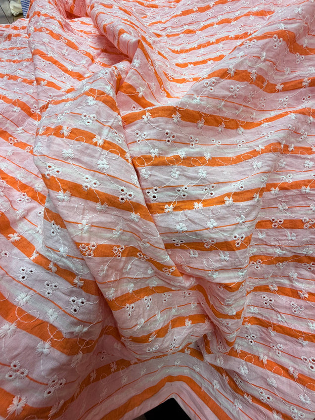 (SALE Prices) Most Premium Pure Cotton Hakuba Chikankari Fabric (Big WIDTH!!)