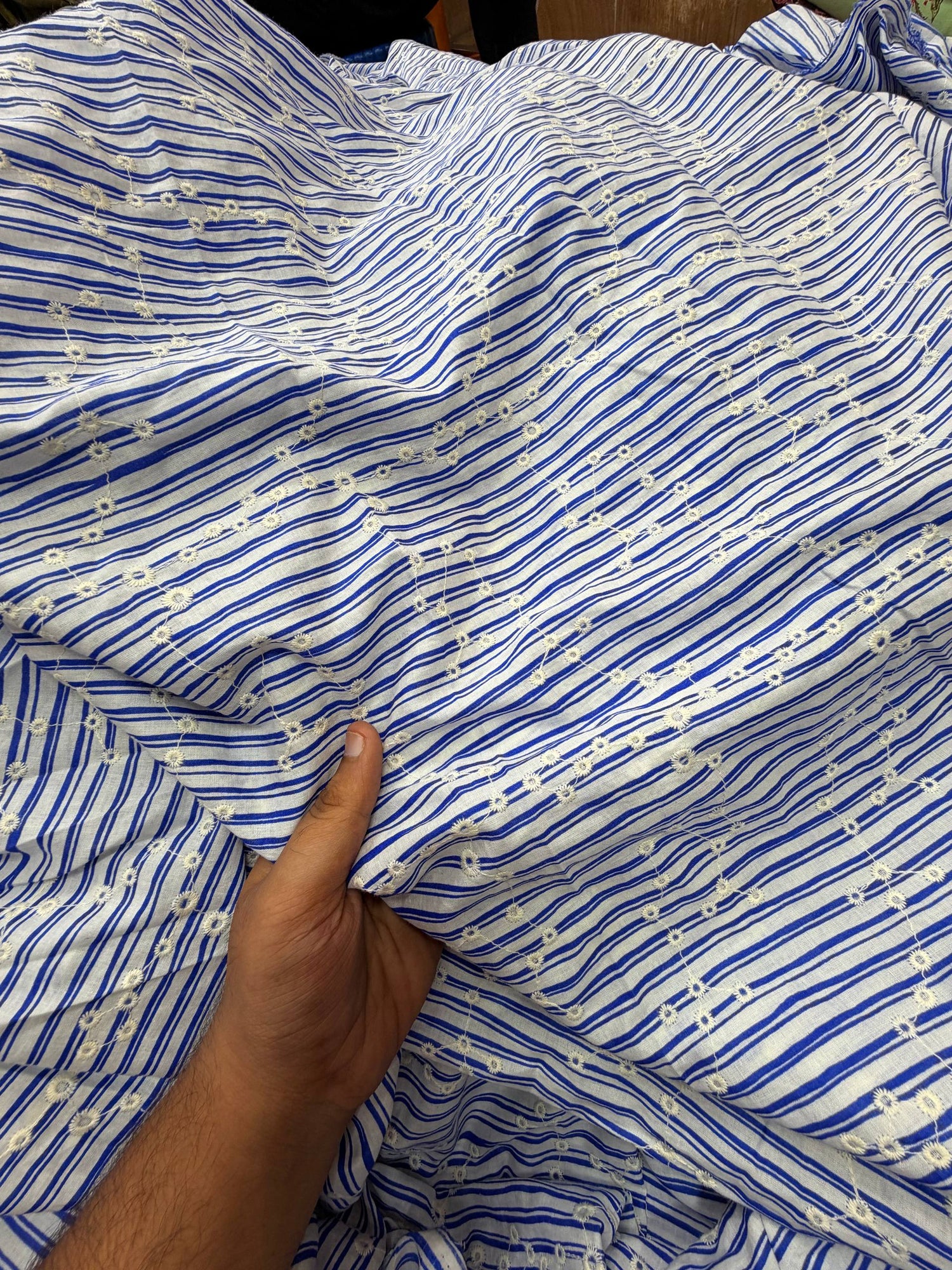 (SALE Prices) Most Premium Pure Cotton Hakuba Chikankari Fabric (Big WIDTH!!)