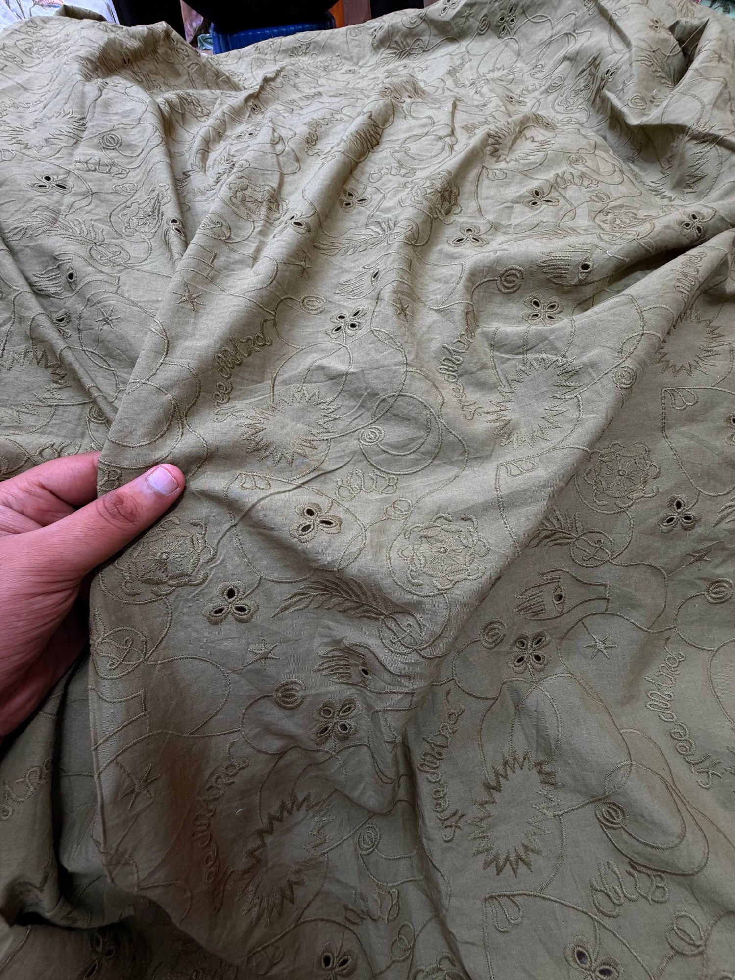 (SALE Prices) Most Premium Pure Cotton Hakuba Chikankari Fabric (Big WIDTH!!)