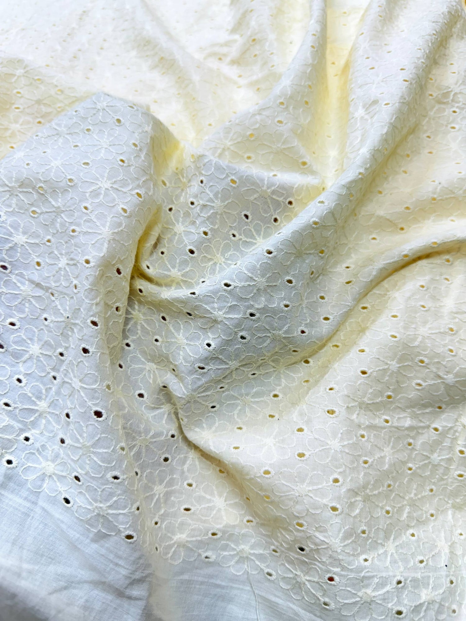 (SALE Prices) Most Premium Pure Cotton Hakuba Chikankari Fabric (Big WIDTH!!)