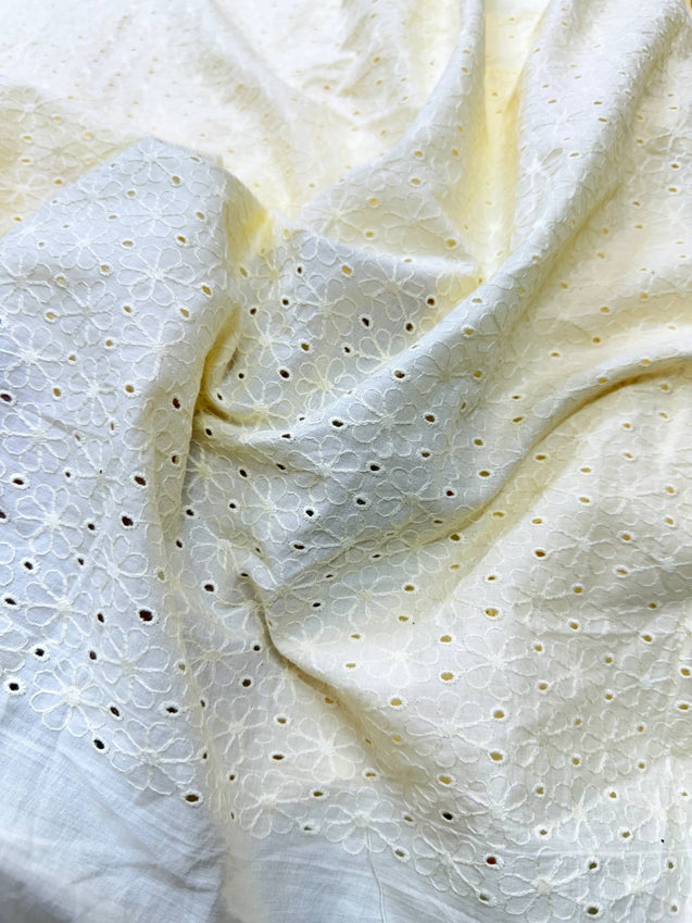 (SALE Prices) Most Premium Pure Cotton Hakuba Chikankari Fabric (Big WIDTH!!)