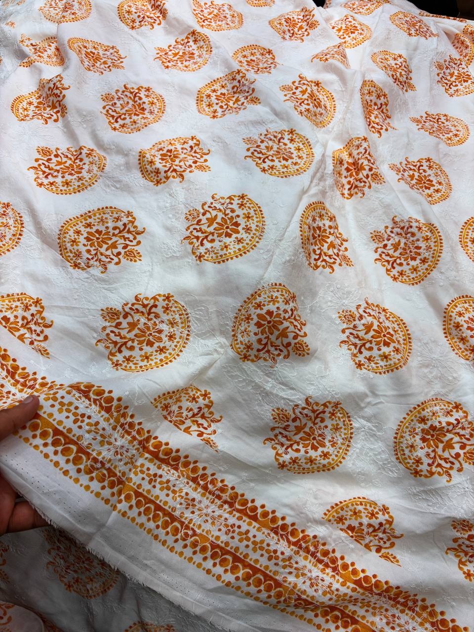 (SALE Prices) Most Premium Printed Hakuba Chikankari (Big WIDTH!!)