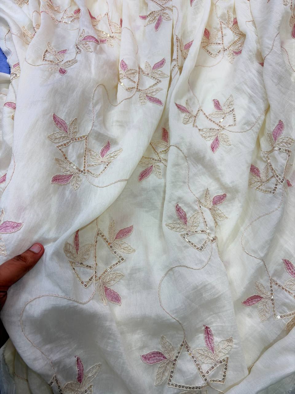 (SALE Prices) Most Premium Muslin Thread Work (Big WIDTH!!)