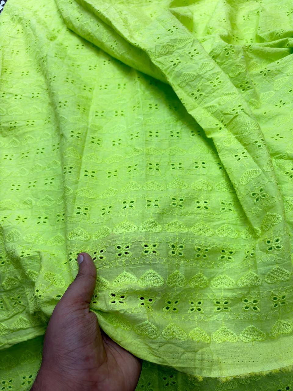 (SALE Prices) Pure Cotton Hakuba Chikankari  (Big WIDTH!!)