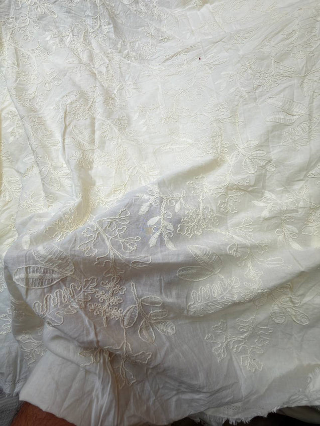 (SALE Prices) Most Premium 3D Dori Work Cotton Fabric