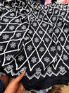 Most Premium Pure Fine Dori Thread Embroidery On Cotton FABRIC (Big WIDTH!!)