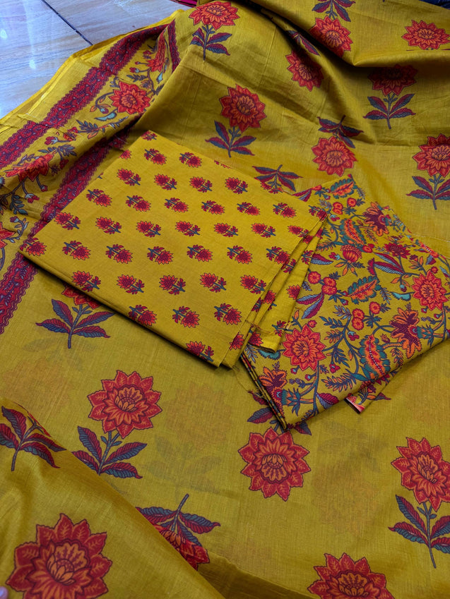 Premium BRANDED Pure Cotton PRINTED Suits (Complete Suit With Dupatta)