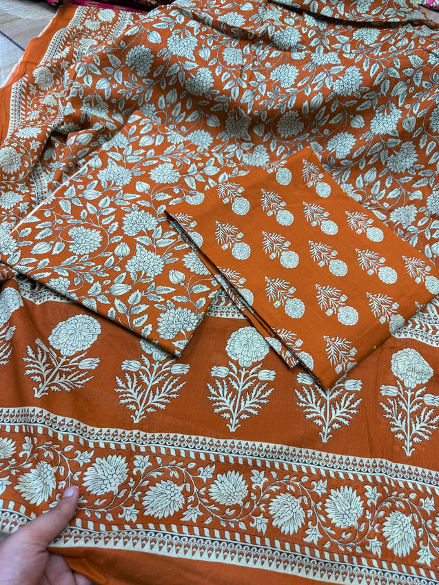 Premium BRANDED Pure Cotton PRINTED Suits (Complete Suit With Dupatta)