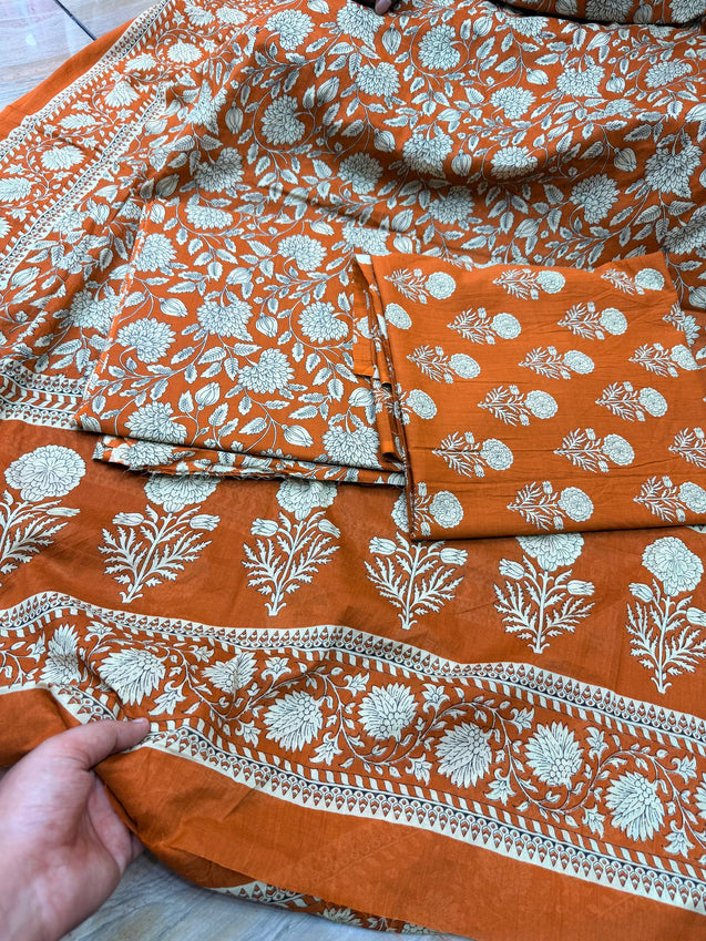 Premium BRANDED Pure Cotton PRINTED Suits (Complete Suit With Dupatta)