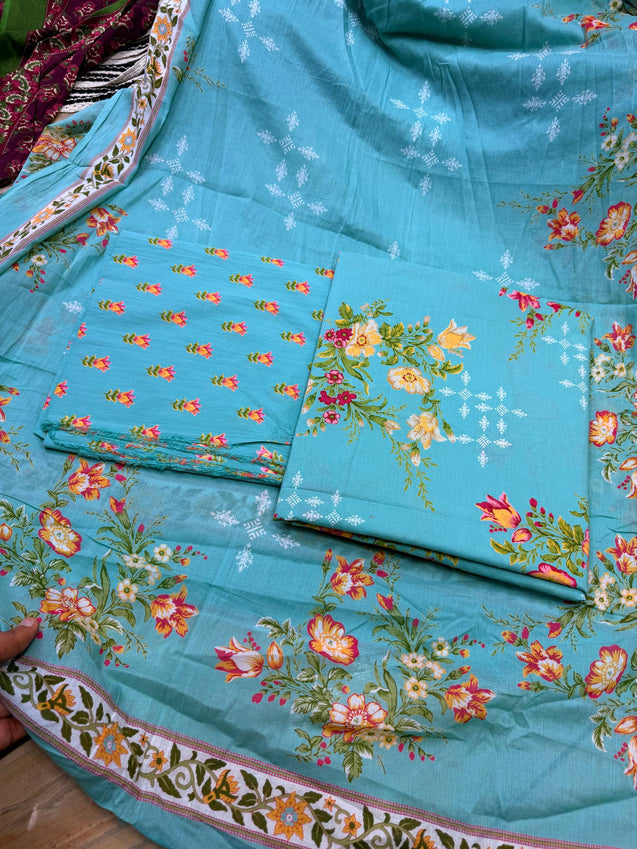 Premium BRANDED Pure Cotton PRINTED Suits (Complete Suit With Dupatta)