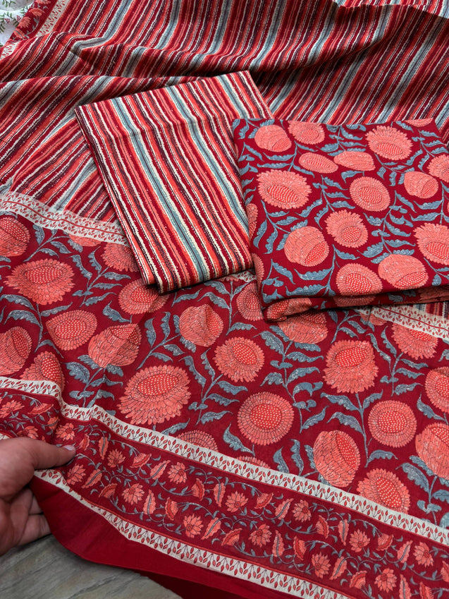 Premium BRANDED Pure Cotton PRINTED Suits (Complete Suit With Dupatta)