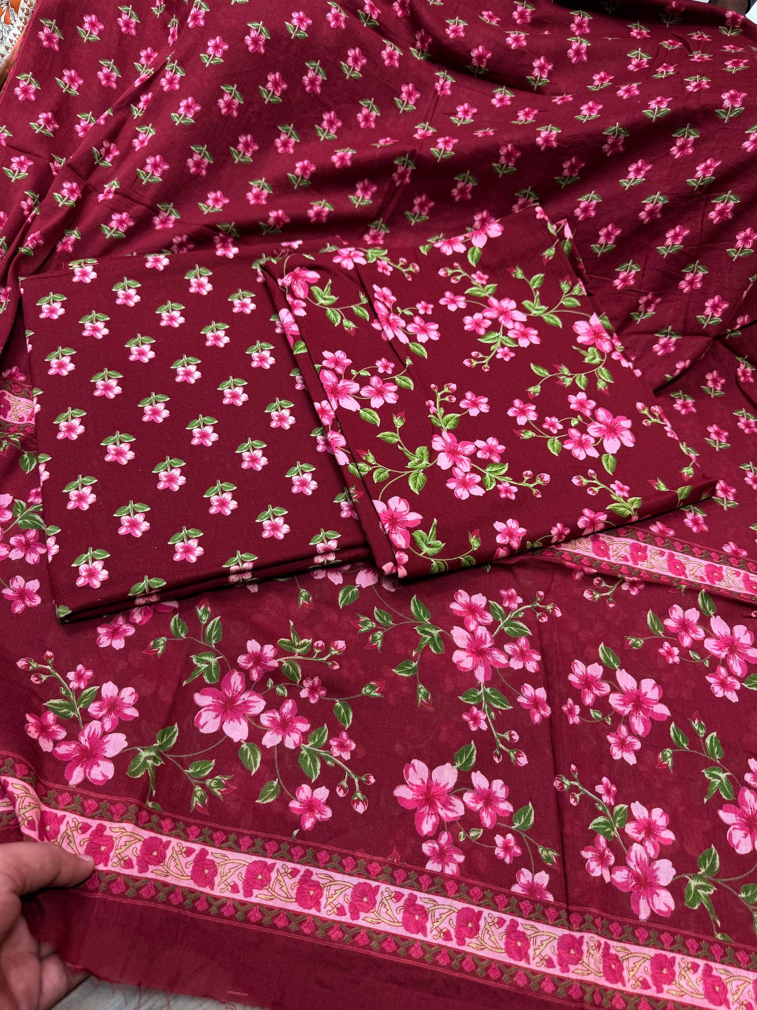 Premium BRANDED Pure Cotton PRINTED Suits (Complete Suit With Dupatta)
