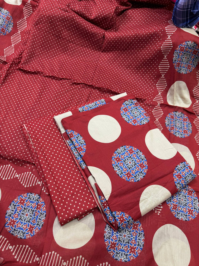 Premium BRANDED Pure Cotton PRINTED Suits (Complete Suit With Dupatta)