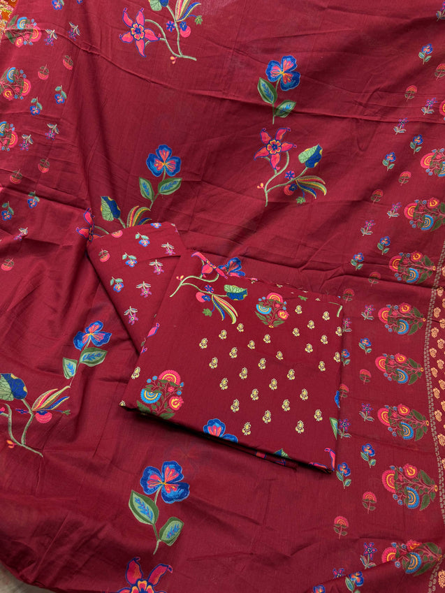 Premium BRANDED Pure Cotton PRINTED Suits (Complete Suit With Dupatta)