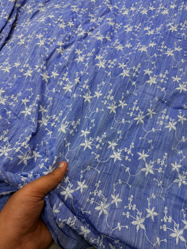(SALE Prices) Pure Cotton Hakuba Chikankari  (Big WIDTH!!)